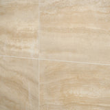 Lumar Travertino Crema Beige 24x48 Matte Porcelain Tile - Lux Tile