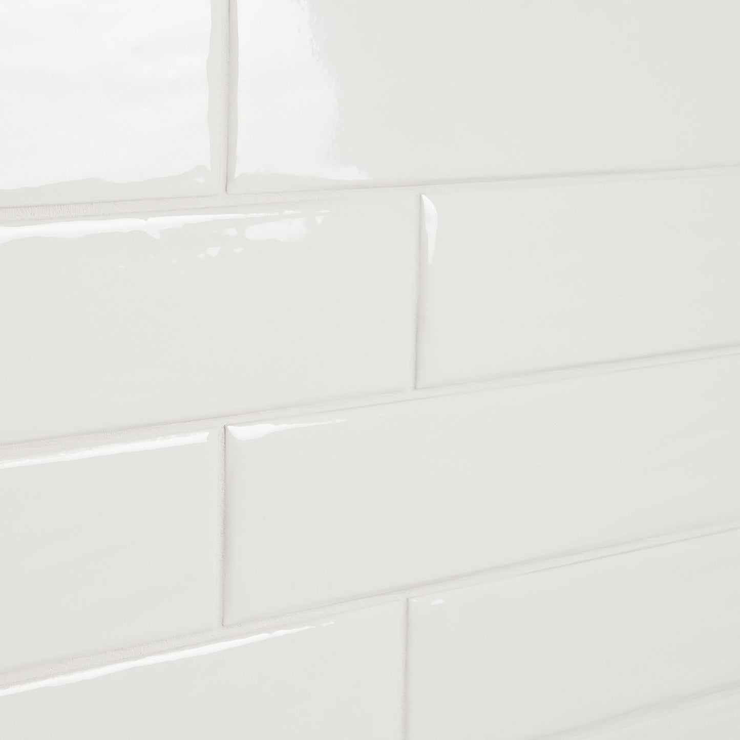 Chance White 2x10 Glossy Ceramic Subway Tile for Walls