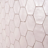 Sasha Hex Rose Pink Matte Porcelain Tile - 6" Hexagon