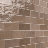 Portmore Taupe 3x8 Glazed Ceramic Tile - Lux Tile