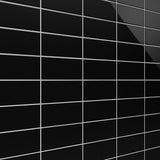 Park Hill Black 3x6 Polished Porcelain Subway Tile - Tilebar