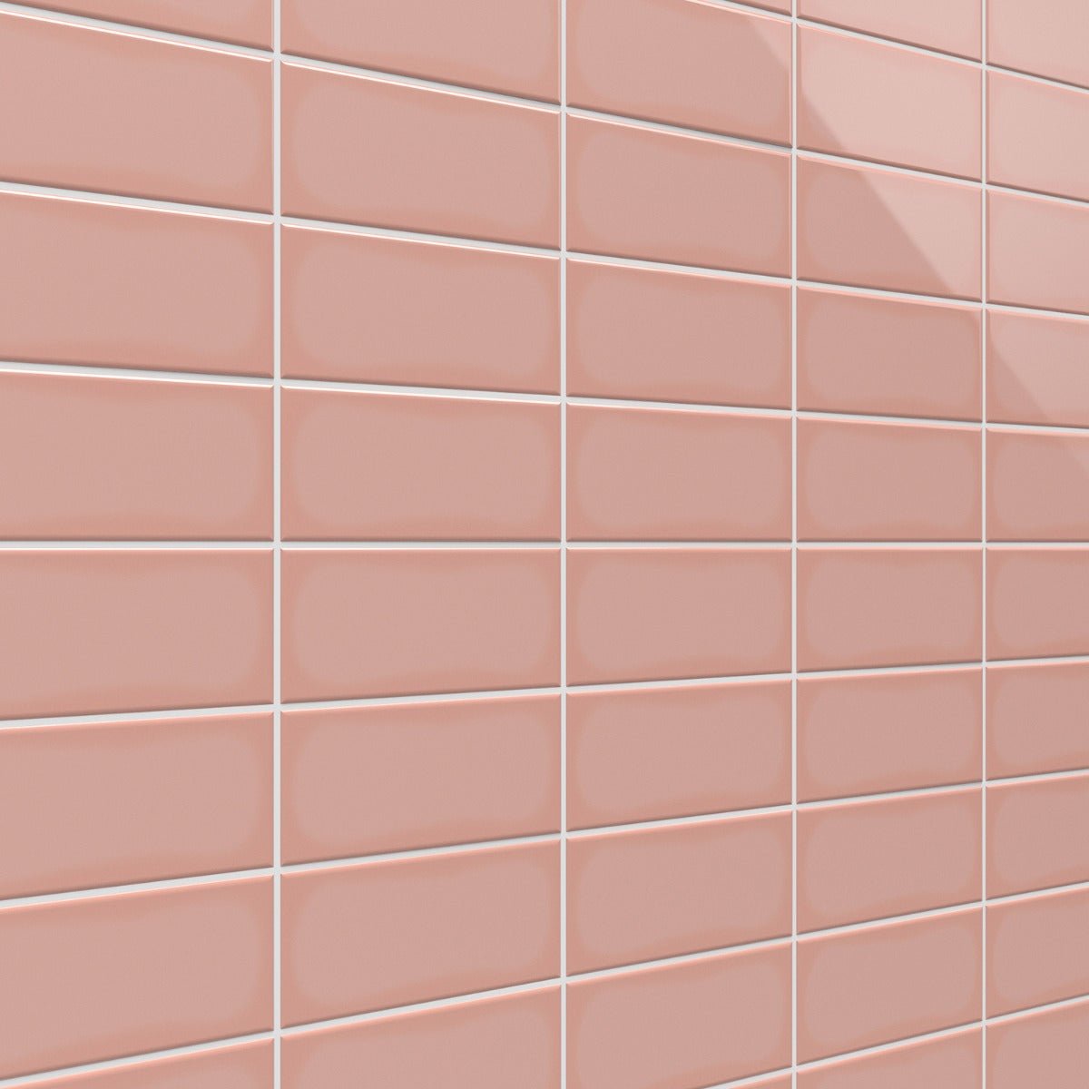 Park Hill Pink 3x6 Polished Porcelain Subway Tile for Walls
