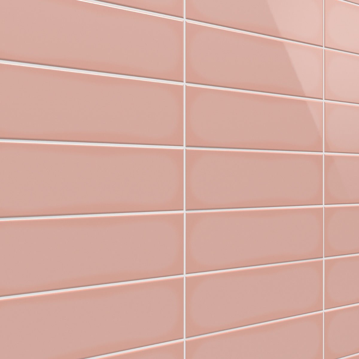 Park Hill Pink Polished Porcelain Subway Tile 4x12