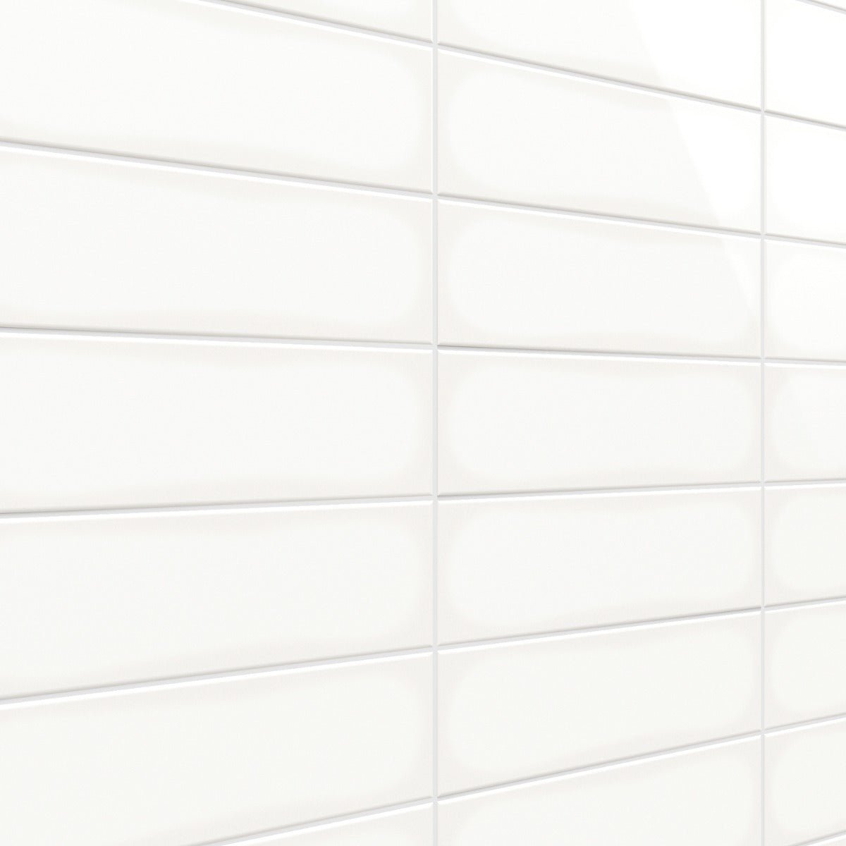 Park Hill White 4x12 Polished Porcelain Subway Tile - Tilebar