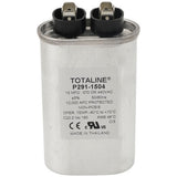 Carrier P291-1504 capacitor - front view (Type: Single; Voltage: 440v)