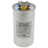 Carrier P291-6054R capacitor - front view (Type: Dual; Voltage: 440v)