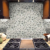 Jeffrey Court Carrara River Rocks 11.625 in. x 11.625 in. x 10.5 mm Marble Mosaic Floor and Wall Tile