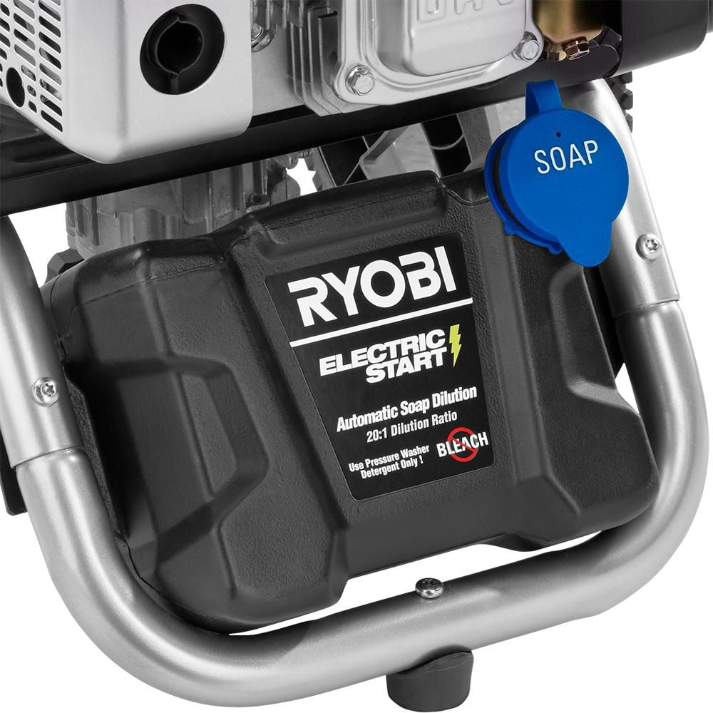 RYOBI 3,200 PSI 2.5 GPM ONE+ 18-Volt Electric Start Gas Pressure Washer