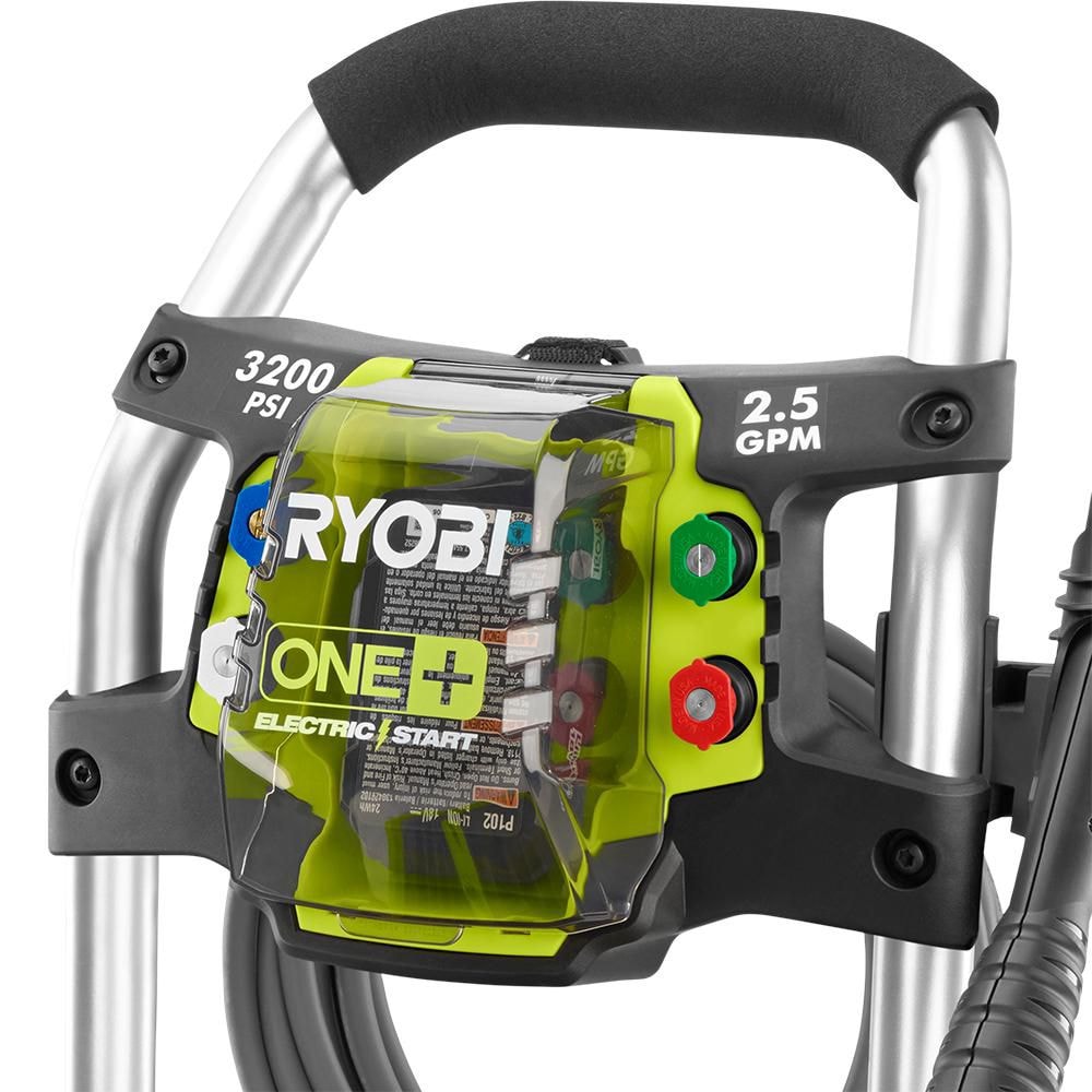 RYOBI 3,200 PSI 2.5 GPM ONE+ 18-Volt Electric Start Gas Pressure Washer with 15 in. Surface Cleaner