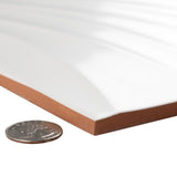 Merola Tile Silueta Blanco Matte 12-3/8 in. x 24-7/8 in. Ceramic Wall Tile (15.42 sq. ft. / Case)