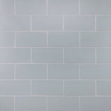 Merola Tile Projectos 7-3/4 in. x 3-7/8 in. Cinza Matte Ceramic Subway Floor and Wall Tile, 11.46 sq. ft. per Case