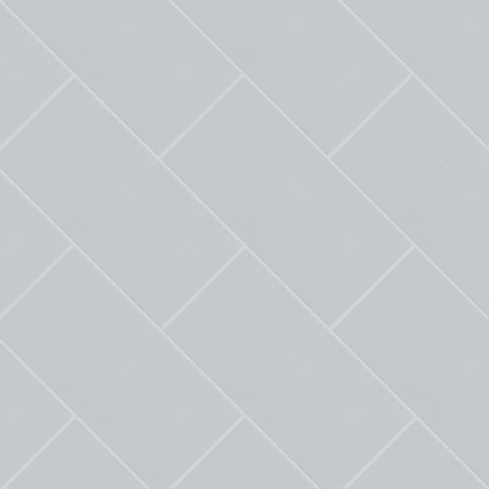 Merola Tile Projectos 7-3/4 in. x 3-7/8 in. Cinza Matte Ceramic Subway Floor and Wall Tile, 11.46 sq. ft. per Case