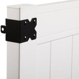 Veranda Pro Series 4 ft. W x 5 ft. H White Vinyl Woodbridge Privacy Fence Gate