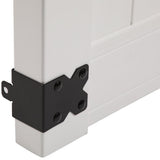 Veranda Pro Series 4 ft. W x 5 ft. H White Vinyl Woodbridge Privacy Fence Gate