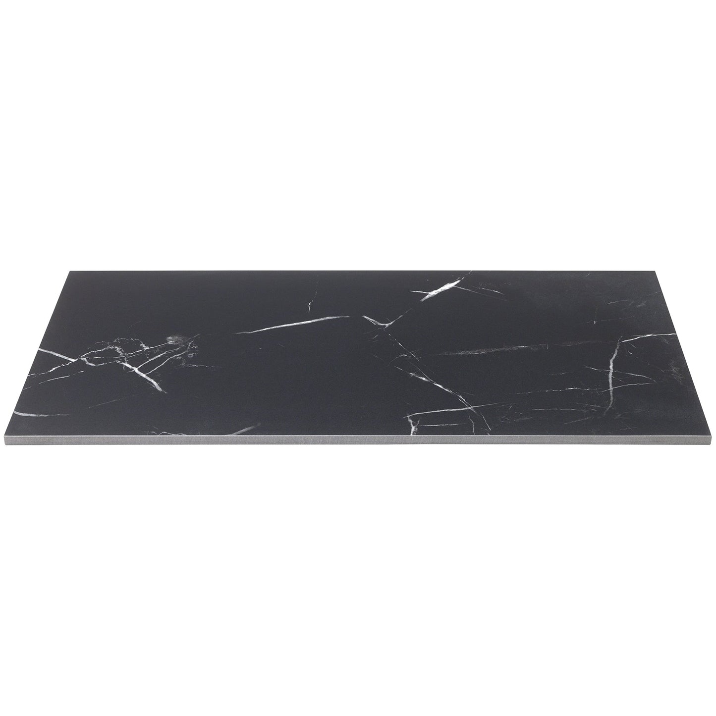 Marble Tech Port Laurent Black 12x24 Matte Porcelain Tile - Lux Tile