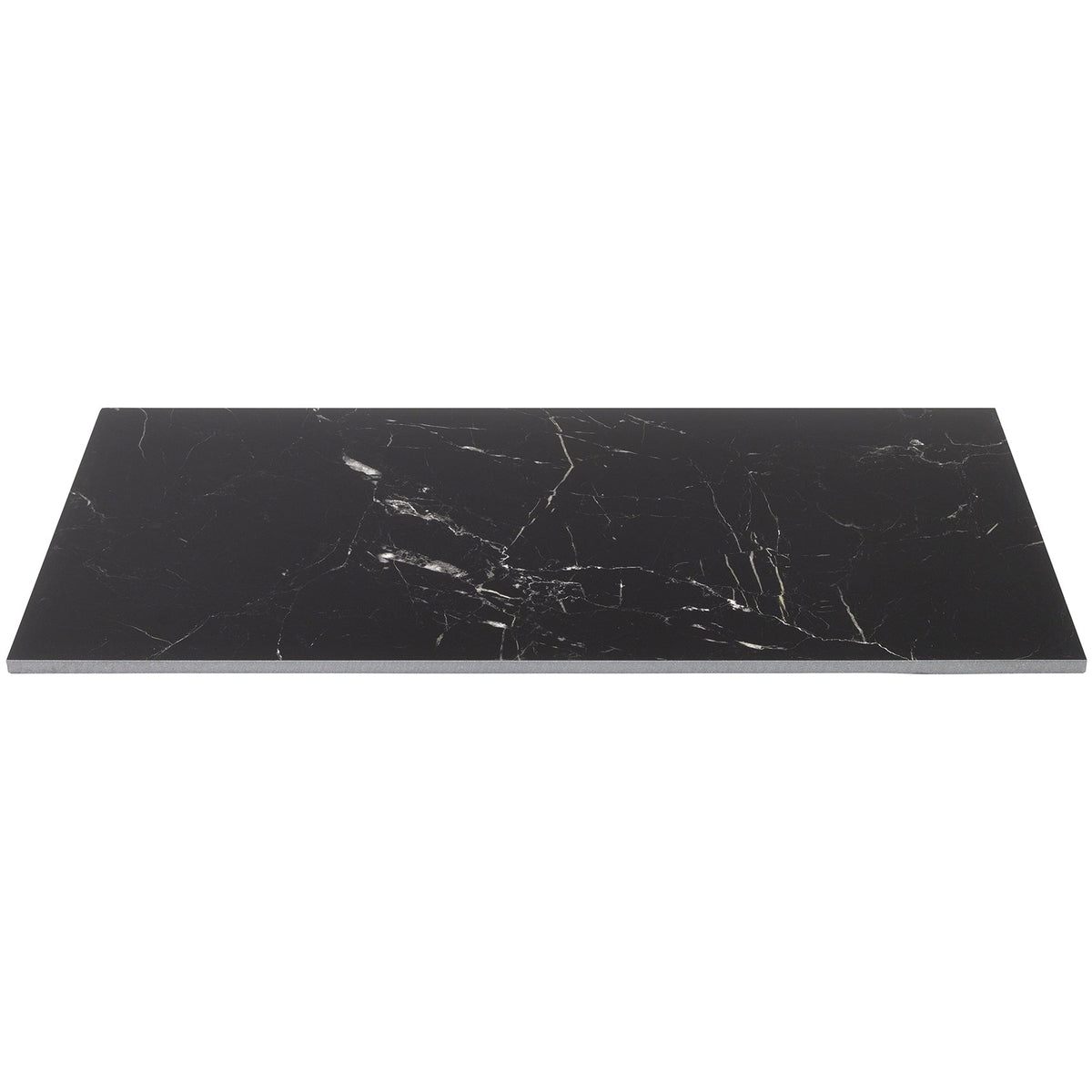 Lux Tile Marble Tech Port Laurent Black 12x24 Polished Porcelain Tile