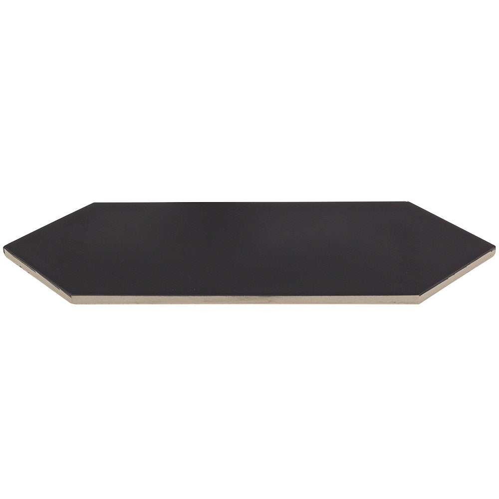 Aliante Black 4x12 Picket Matte Porcelain Tile for Walls and Floors