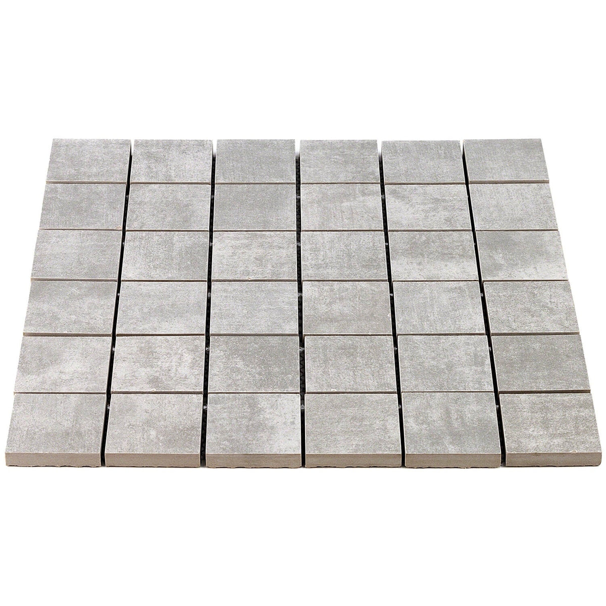 Lux Tile Cement Grigio Gray 2x2 Matte Porcelain Mosaic Tile
