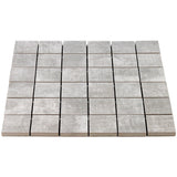 Lux Tile Cement Grigio Gray 2x2 Matte Porcelain Mosaic Tile