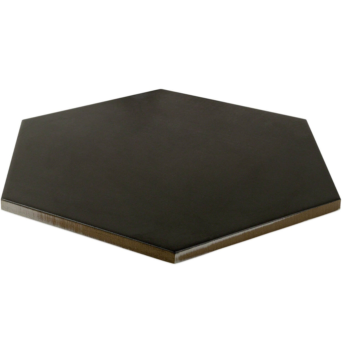 Paige Antracite Black 10" Hexagon Matte Porcelain Tile