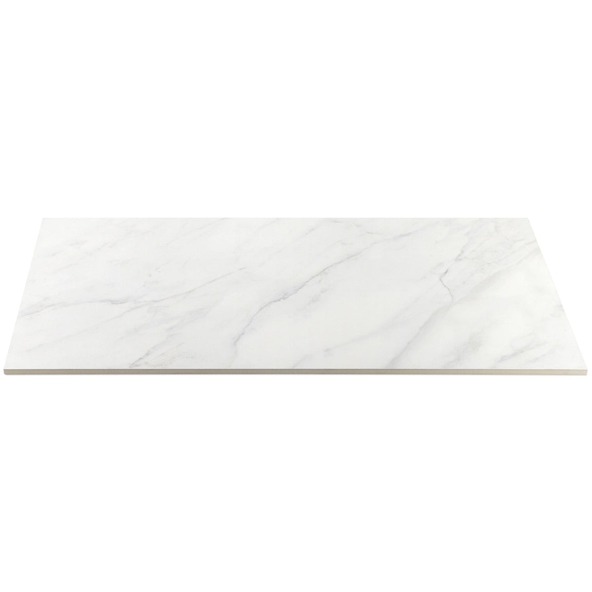 Belvedere Bianco White 15x30 Semi-Polished Porcelain Tile