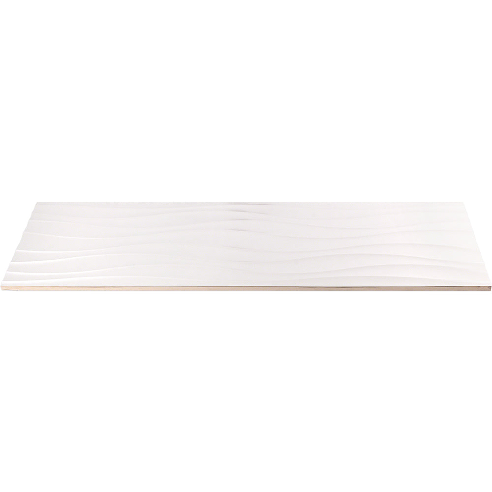 Whistler Slalom White 12x36 Semi-Polished Ceramic Wall Tile