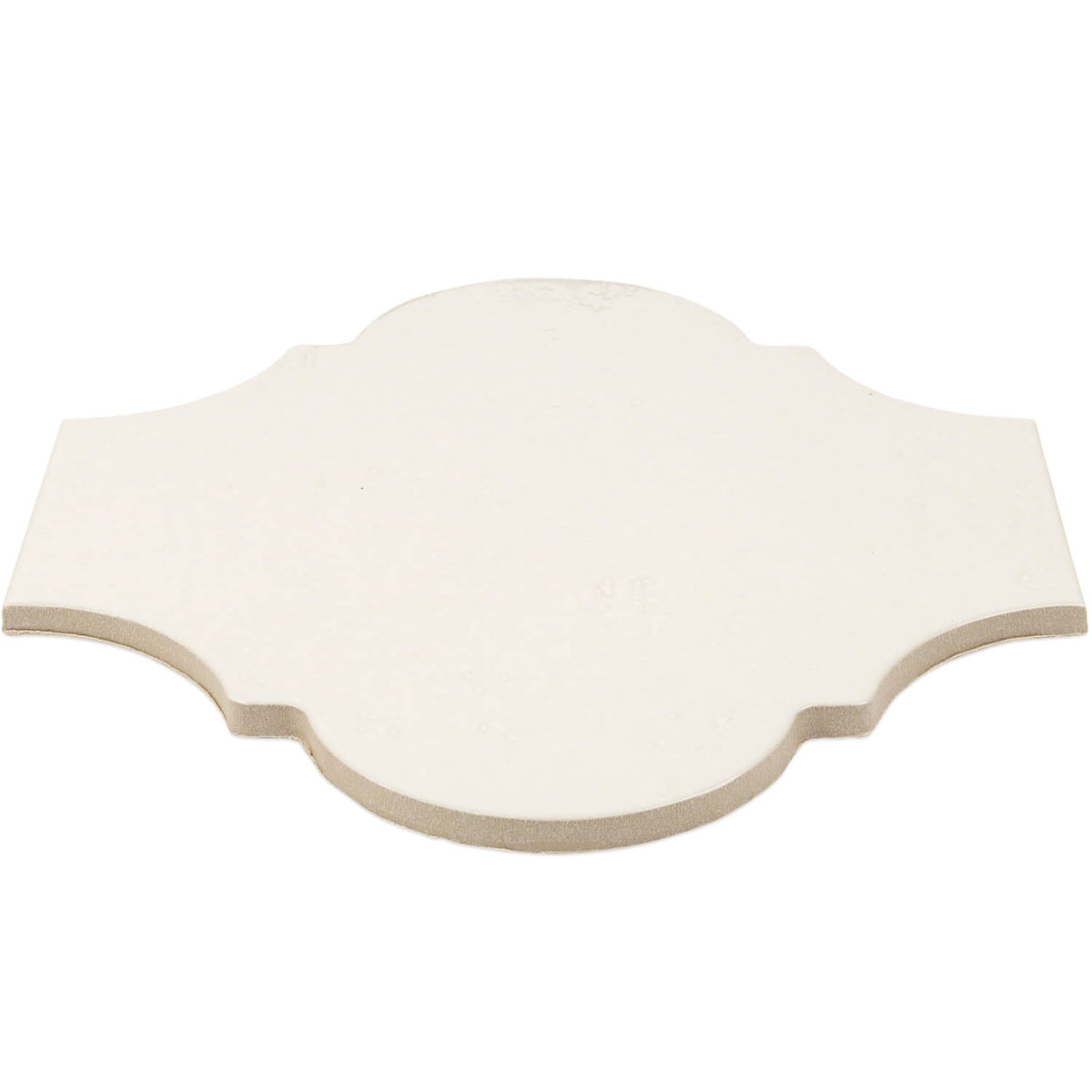 Cavallo Swiss Coffee Beige 8x10 Arabesque Glossy Porcelain Tile