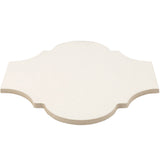 Cavallo Swiss Coffee Beige 8x10 Arabesque Glossy Porcelain Tile