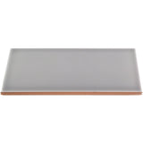 Vector Gris Gray Polished Ceramic Subway Tile - 4x8