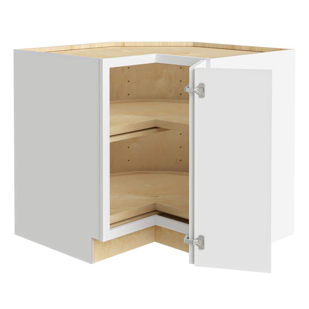 Home Decorators Collection Newport Pacific White Lazy Susan Kitchen Cabinet