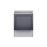 J COLLECTION Devon Painted Blue Recessed Assembled 24 in. W x 30 in. H x 21 in. D Accessible ADA Vanity Base Kitchen Cabinet