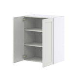 J COLLECTION Alton Painted White Recessed Assembled Wall Kitchen Cabinet with 2 Full Height Doors (24 in. W x 30 in. H x 14 in. D)