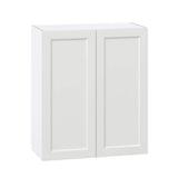 J COLLECTION Alton Painted White Recessed Assembled Wall Kitchen Cabinet with 2 Full Height Doors (30 in. W x 35 in. H x 14 in. D)
