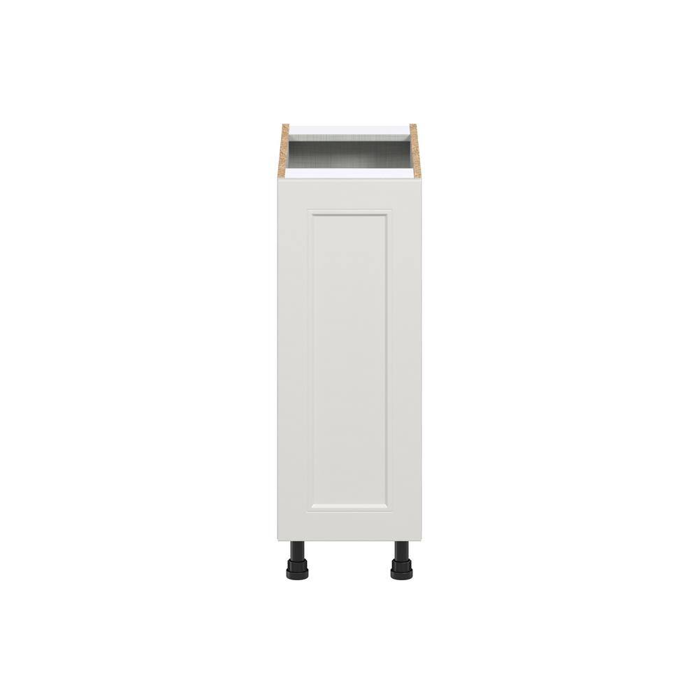 J COLLECTION 12 in. W x 34.5 in. H x 24 in. D Littleton Painted Gray Recessed Assembled Pull-Out Right Spice Rack Kitchen Cabinet