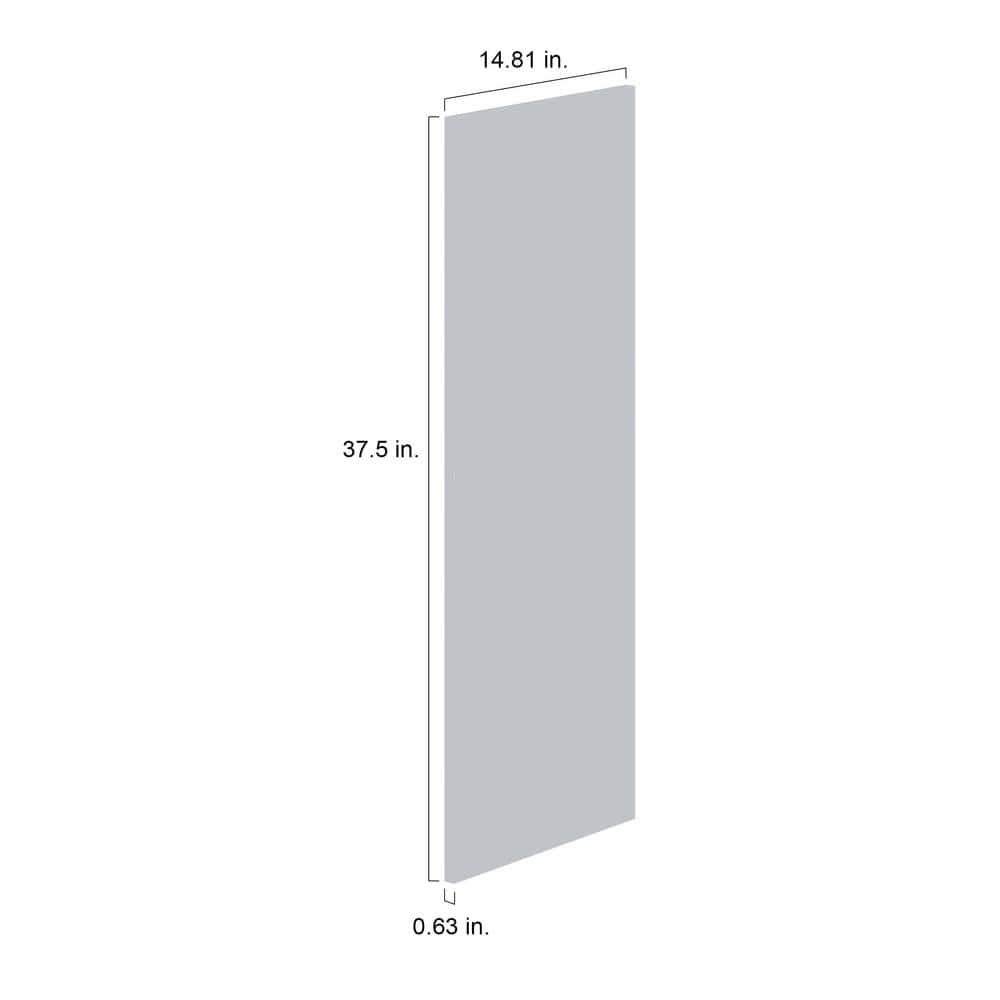 J COLLECTION Littleton 90 in. W x 89.5 in. H x 24 in. D Painted Light Gray Shaker Assembled Base Office Cabinet Bundle