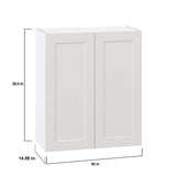 J COLLECTION Littleton 90 in. W x 89.5 in. H x 24 in. D Painted Light Gray Shaker Assembled Base Office Cabinet Bundle
