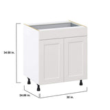 J COLLECTION Littleton 90 in. W x 89.5 in. H x 24 in. D Painted Light Gray Shaker Assembled Base Office Cabinet Bundle