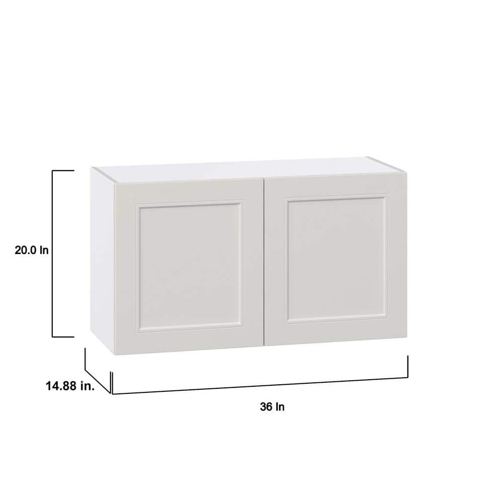 J COLLECTION Littleton 101 in. W x 89.5 in. H x 24 in. D Painted Light Gray Shaker Assembled Laundry Cabinet Bundle