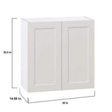 J COLLECTION Littleton 101 in. W x 89.5 in. H x 24 in. D Painted Light Gray Shaker Assembled Laundry Cabinet Bundle
