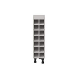 J COLLECTION Littleton 9 in. W x 34.5 in. H x 14 in. D Painted Gray Assembled Base Kitchen Cabinet Wine Rack
