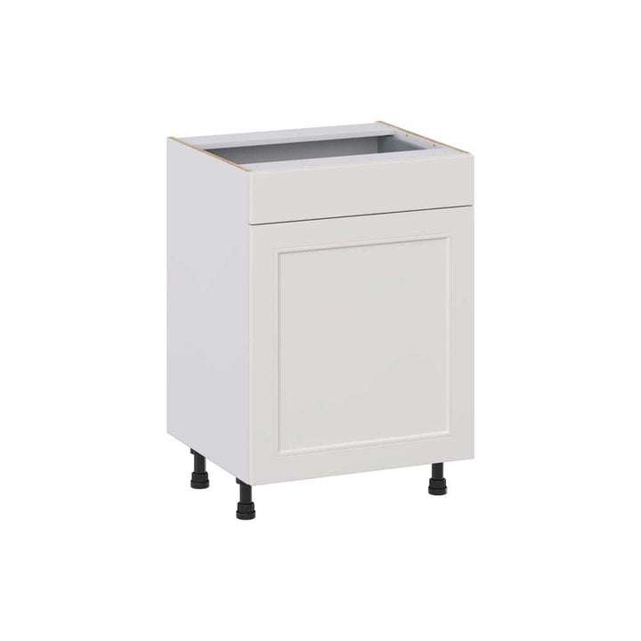 J COLLECTION Littleton Painted Gray Recessed Assembled 24 in. W x 34.5 in. H x 21 in. D Vanity 1 Drawer Base Kitchen Cabinet