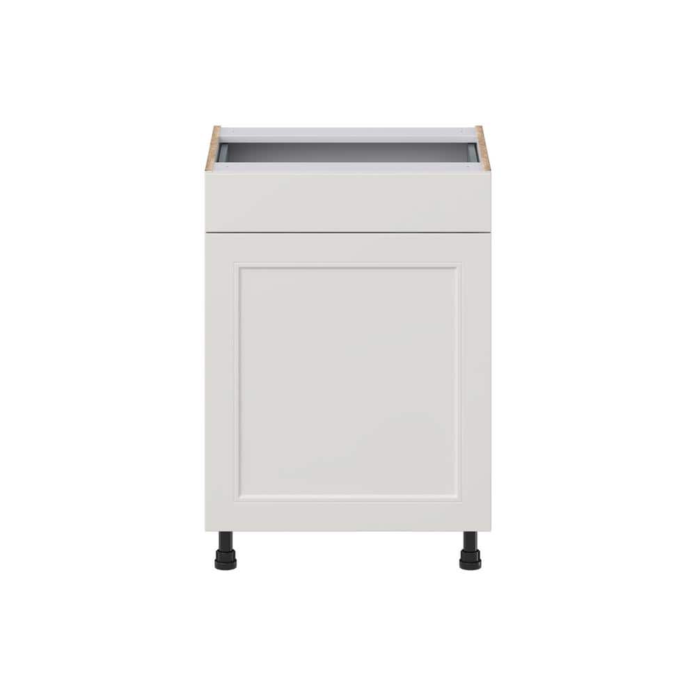 J COLLECTION Littleton Painted Gray Recessed Assembled 24 in. W x 34.5 in. H x 21 in. D Vanity 1 Drawer Base Kitchen Cabinet