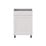 J COLLECTION Littleton Painted Gray Recessed Assembled 24 in. W x 34.5 in. H x 21 in. D Vanity 1 Drawer Base Kitchen Cabinet