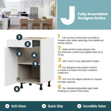 J COLLECTION Littleton Painted Gray Recessed Assembled Wall Diagonal Corner Kitchen Cabinet (24 in. W x 40 in. H x 14 in. D)