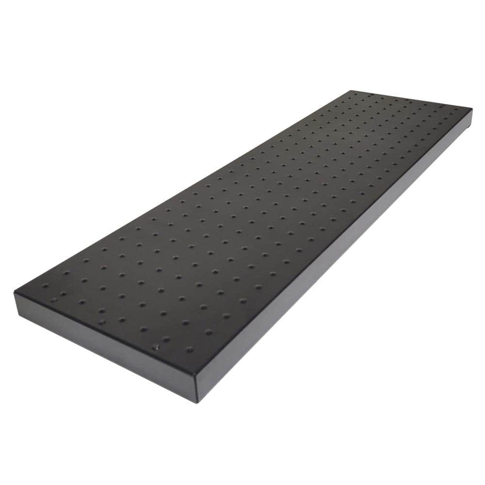 Pylex 11 in. x 36 in. Steel Stair Tread in Black