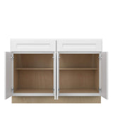 Norfolk Assembled 48 in. W x 34.5 in. H x 24 in. D Plywood Base Cabinet in Painted White