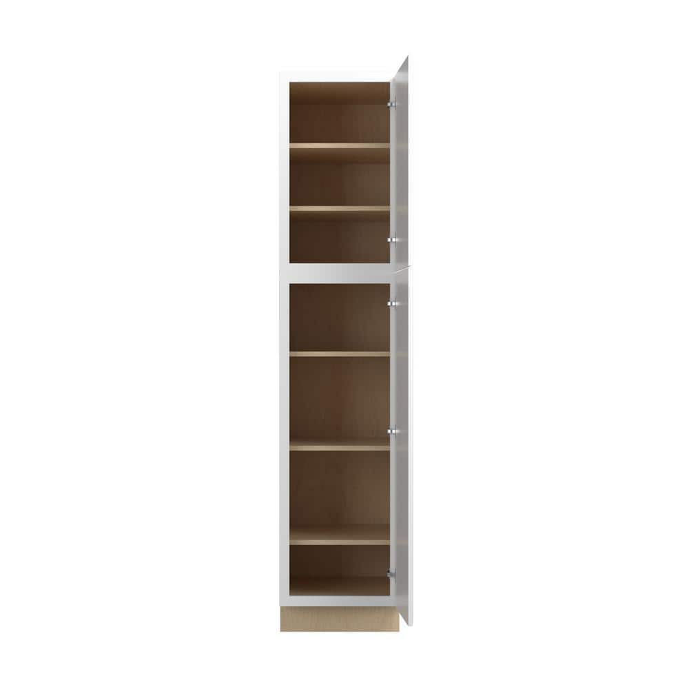 Norfolk Assembled 18 in. W x 84 in. H x 24 in. D Plywood Pantry Cabinet in Painted White