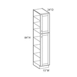 Norfolk Assembled 18 in. W x 84 in. H x 24 in. D Plywood Pantry Cabinet in Painted White