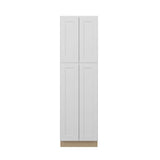 Norfolk Assembled 24 in. W x 84 in. H x 24 in. D Plywood Pantry Cabinet in Painted White