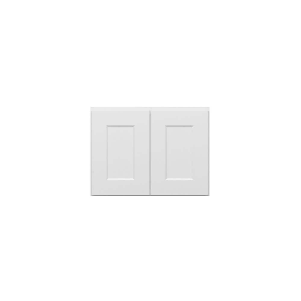 Norfolk Assembled 24 in. W x 18 in. H x 12 in. D Plywood Wall Cabinet in Painted White